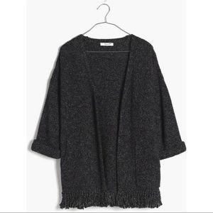 Madewell Memento fringe tassel cardigan sweater